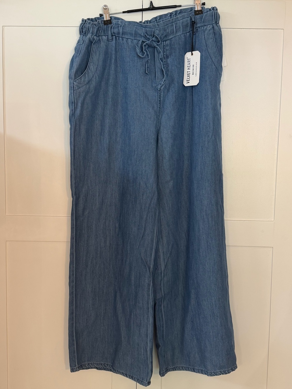 Velvet Heart Light Blue Wide-Leg Drawstring Jeans